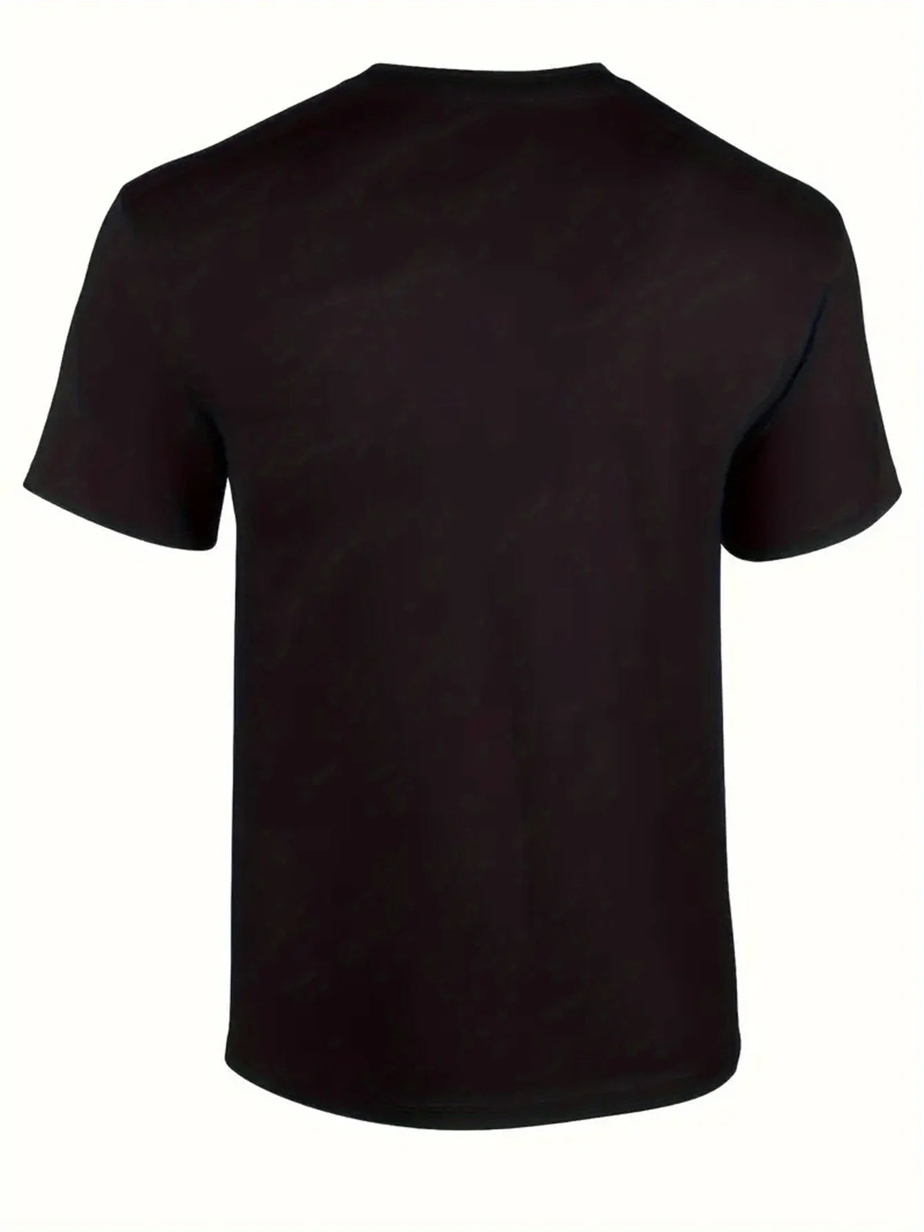 1pc Unisex Cotton Crew Neck T-Shirt - Casual Style, Geometric Tractor Print, All-Season Comfort