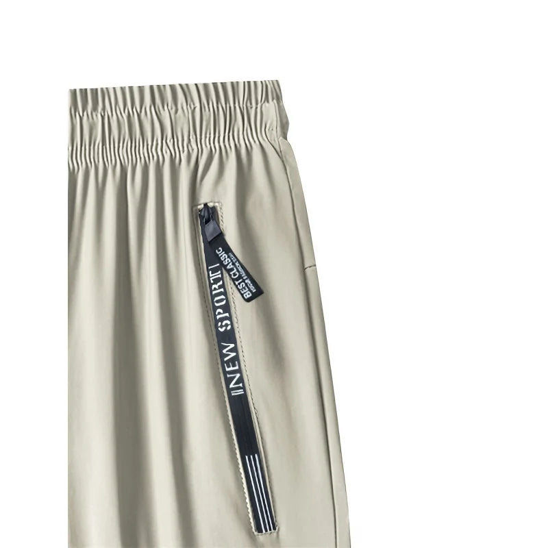 Men's Sweatpants 3-Piece Casual Sports Pants Breathable Ice Feel Jogging Pants Fishing Baggy Football Riding Gift Gym Man Jogger
