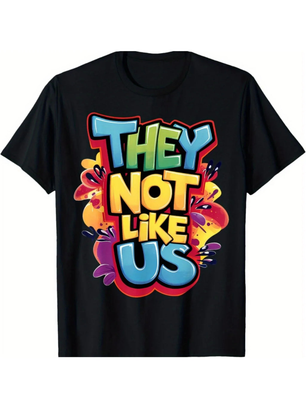 Comfortable Cotton Short Sleeve THEY NOT LIKE US T-Shirt | Casual Soft Men's T-Shirt Summer Tee