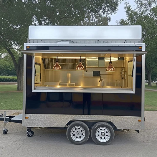 USA Standard Fast Food Truck Mobile Catering Trailer With DOT VIN Concession Food Trailer for Bubble Tea