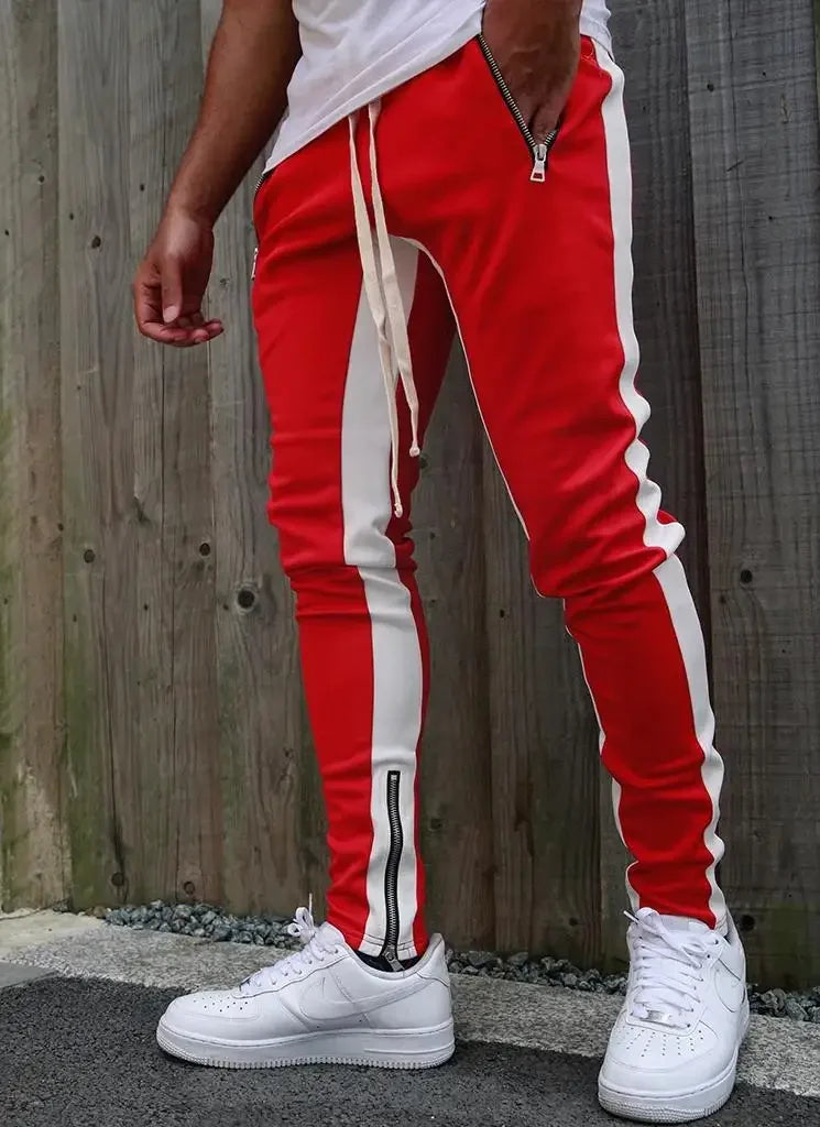 New Mens Casual Fashion Pants Sportswear Skinny Male Trousers Gyms Tracksuits Bottoms Hip Hop Streetwear Joggers Sweatpants K169