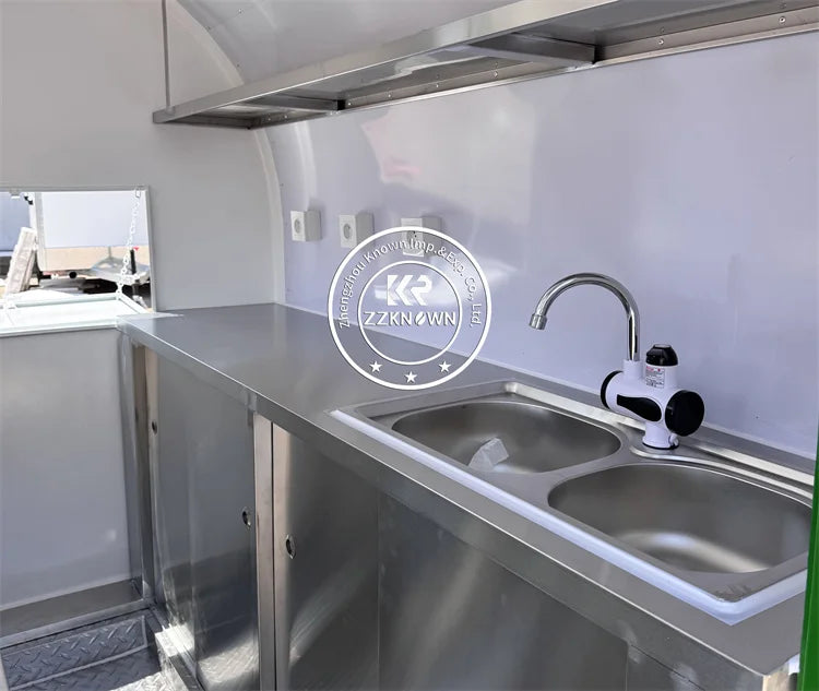 USA Approved Mobile Pizza Cake Dessert Roasted Corn Potato Trailer Food Truck Bakery Catering Food Truck With Full Kitchen