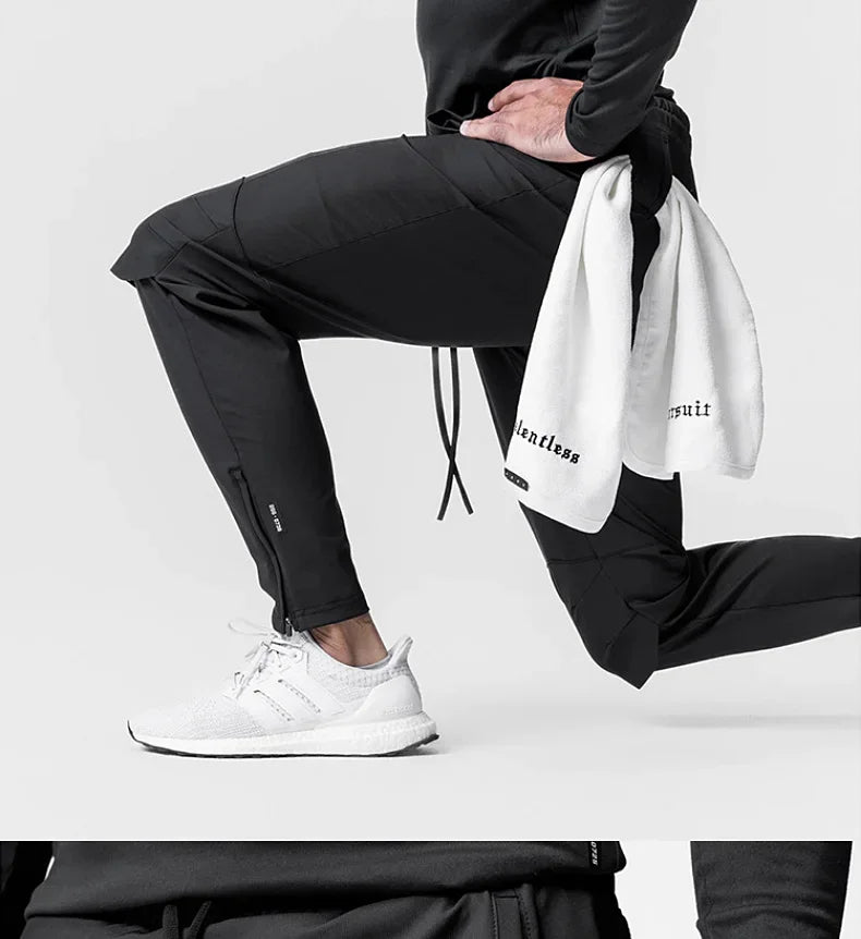 Men's Summer Joggers Pants Quick Dry Running Sweatpants Gym Fitness Outdoor Hip Hop Casual Track Trousers Breathable Sportswear