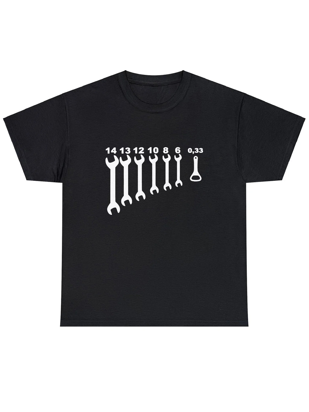 Men'S Fashion Tool Pattern Cotton Sports T-shirt, Casual Stretch Round Neck Tee Shirt For Summer