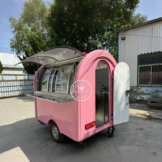 Concession Food Truck Trailer Ice Cream Kiosk Fully Equipped Coffee Snack Shop Store Bbq Restaurant Mobile Kitchen  Food Truck