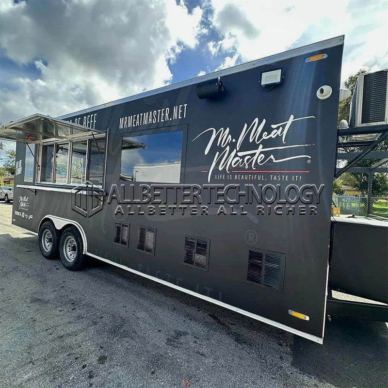 Allbetter 20ft Concession Food Trailer Mobile Food Truck Trailer Full Kitchen Bbq Pizza Fast Food Cart for Food Business