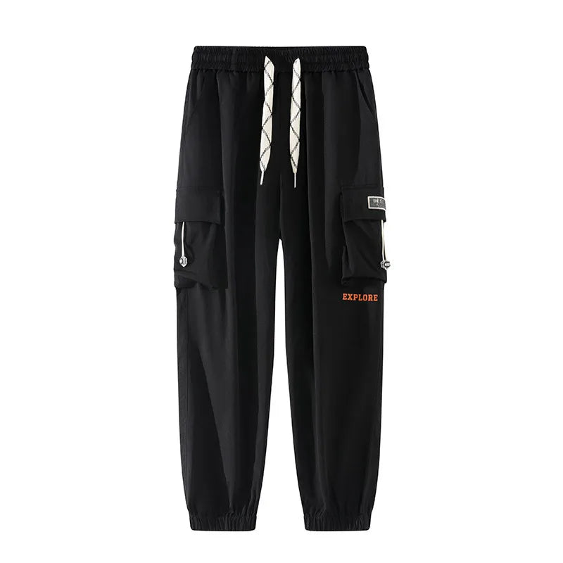 Men's Spring and Autumn Casual Pants Men's Wardrobe Fashion Trousers Loose Plus Size Sports Pants Work Pants Sport Thin Jeans