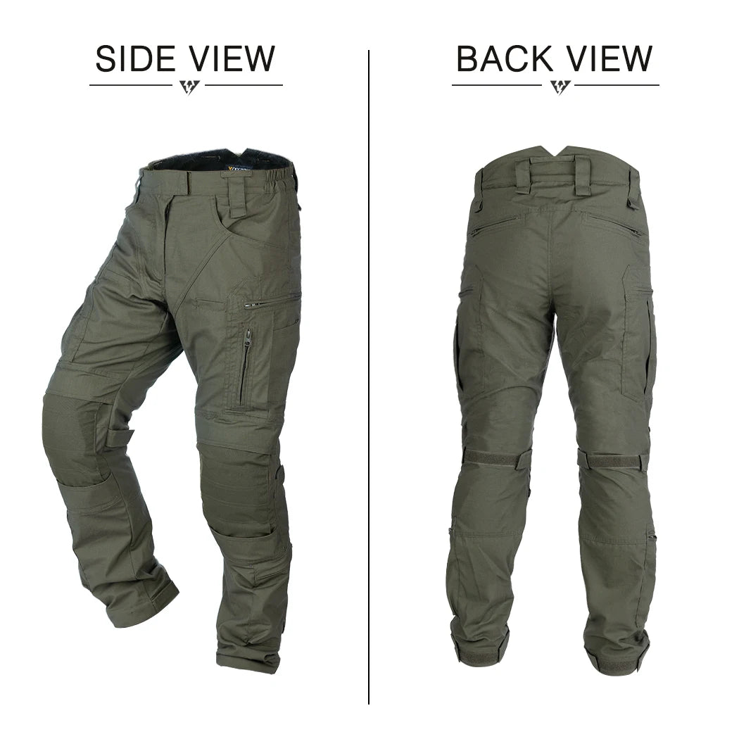 IDOGEAR Combat UFS Pants Tactical Pants w/ Knee Pads Camo Trousers 3209