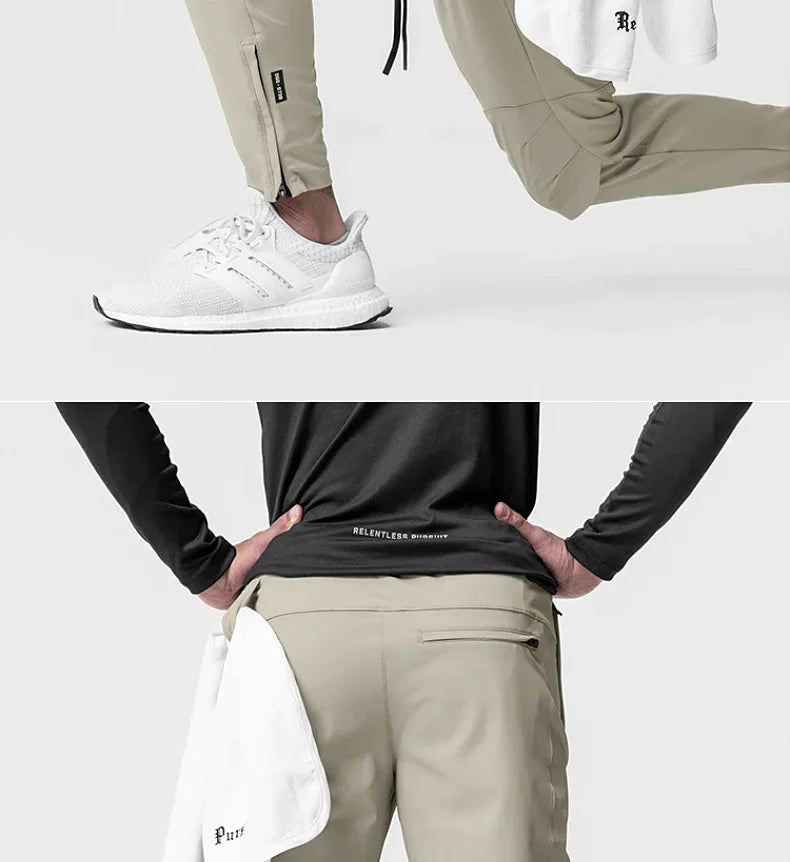 Men's Summer Joggers Pants Quick Dry Running Sweatpants Gym Fitness Outdoor Hip Hop Casual Track Trousers Breathable Sportswear
