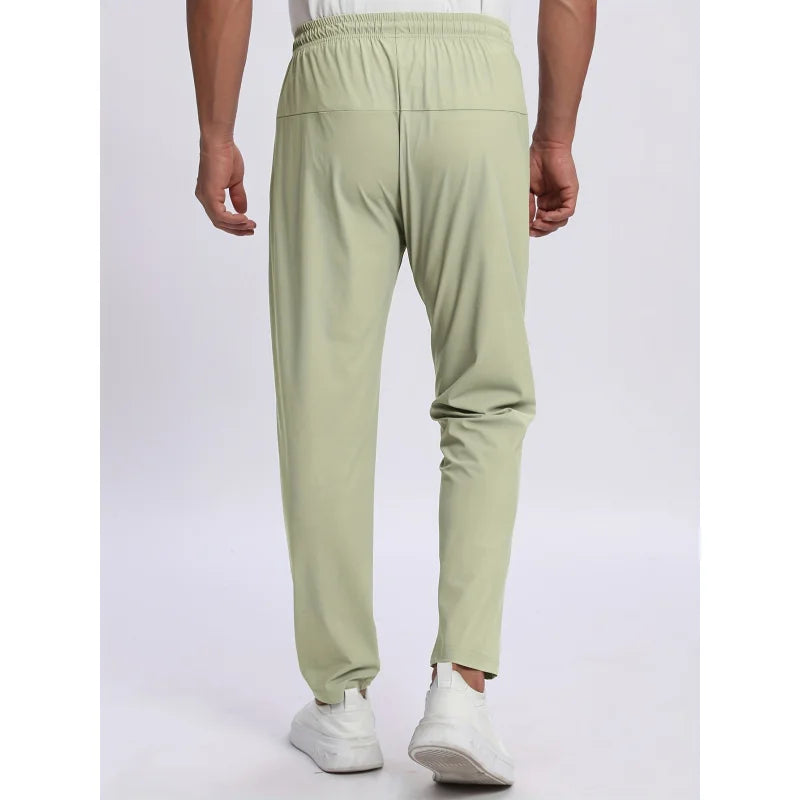 Mens Pants 3-Pack High Stretch Fabric Zipper Pocket Breathable Casual Sports Jogging Fitness Fishing Men's Football Gift Man Gym