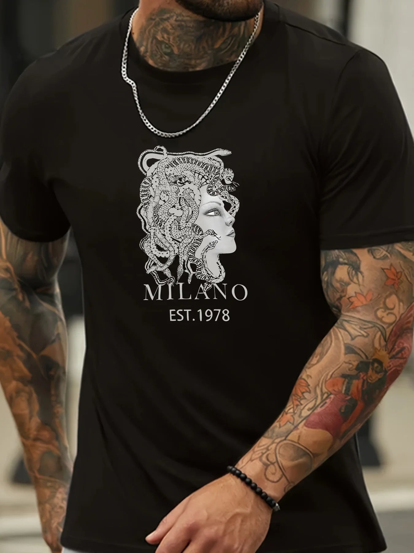 [Breathable] Men's Cotton Casual Tee - Short Sleeve, Round Neck, Novelty Graphic T-Shirt for Summer Outings & Sports