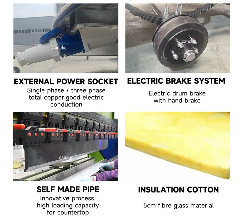 Street Sale use BBQ Food trailer Factory Mobile Pizza Food Truck stainless steel Outdoor Mobile Food Trailer