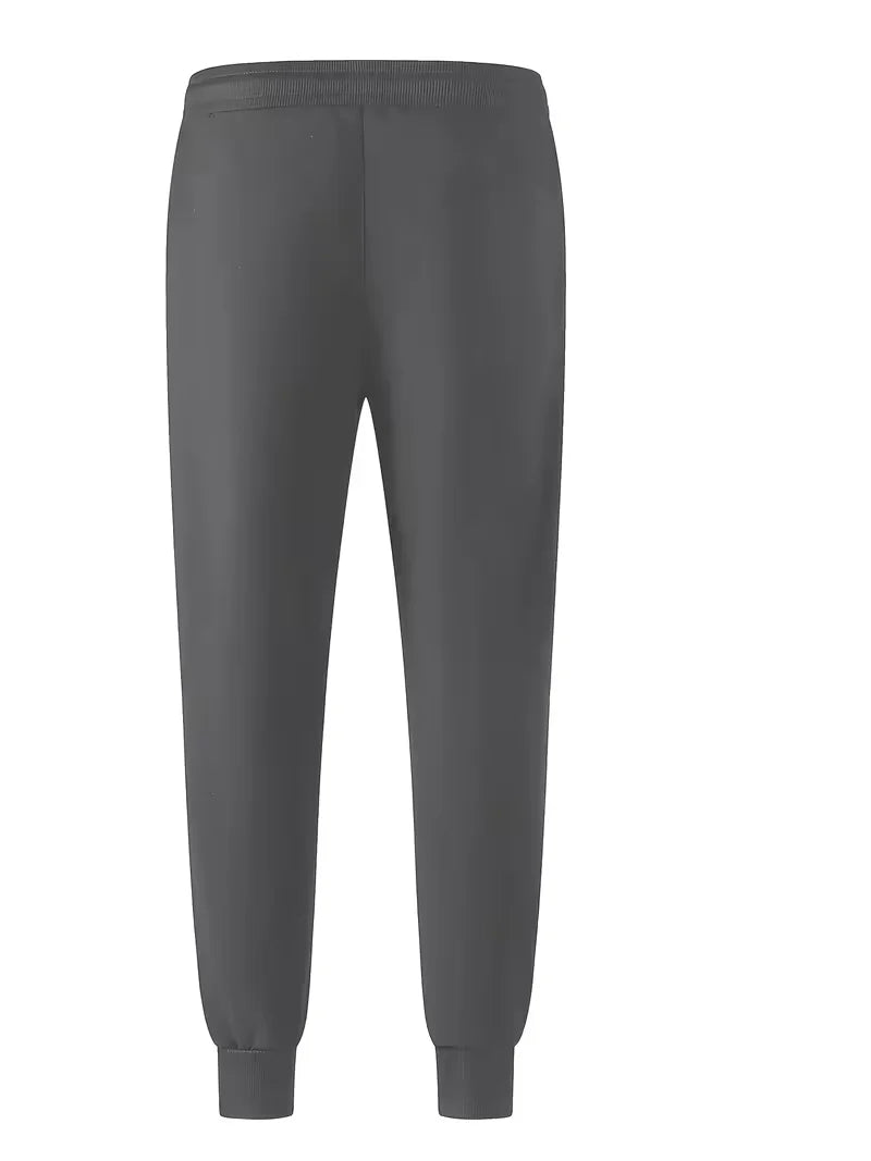 Men's and women's solid color sports running pants are designed specifically for sports and hiking featuring a drawstring design