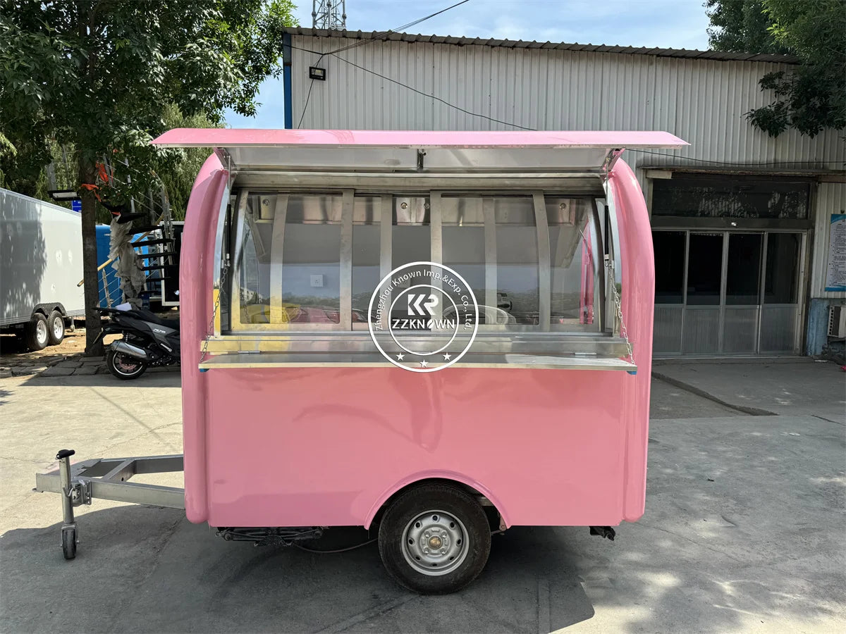 Concession Food Truck Trailer Ice Cream Kiosk Fully Equipped Coffee Snack Shop Store Bbq Restaurant Mobile Kitchen  Food Truck