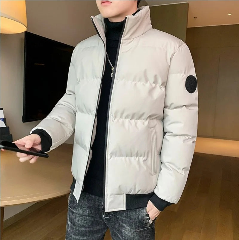 New Men Cotton-padded Men's Winter Padded Men's Winter Padded Padded Jacket With Cashmere Thickening Korean Version Coat