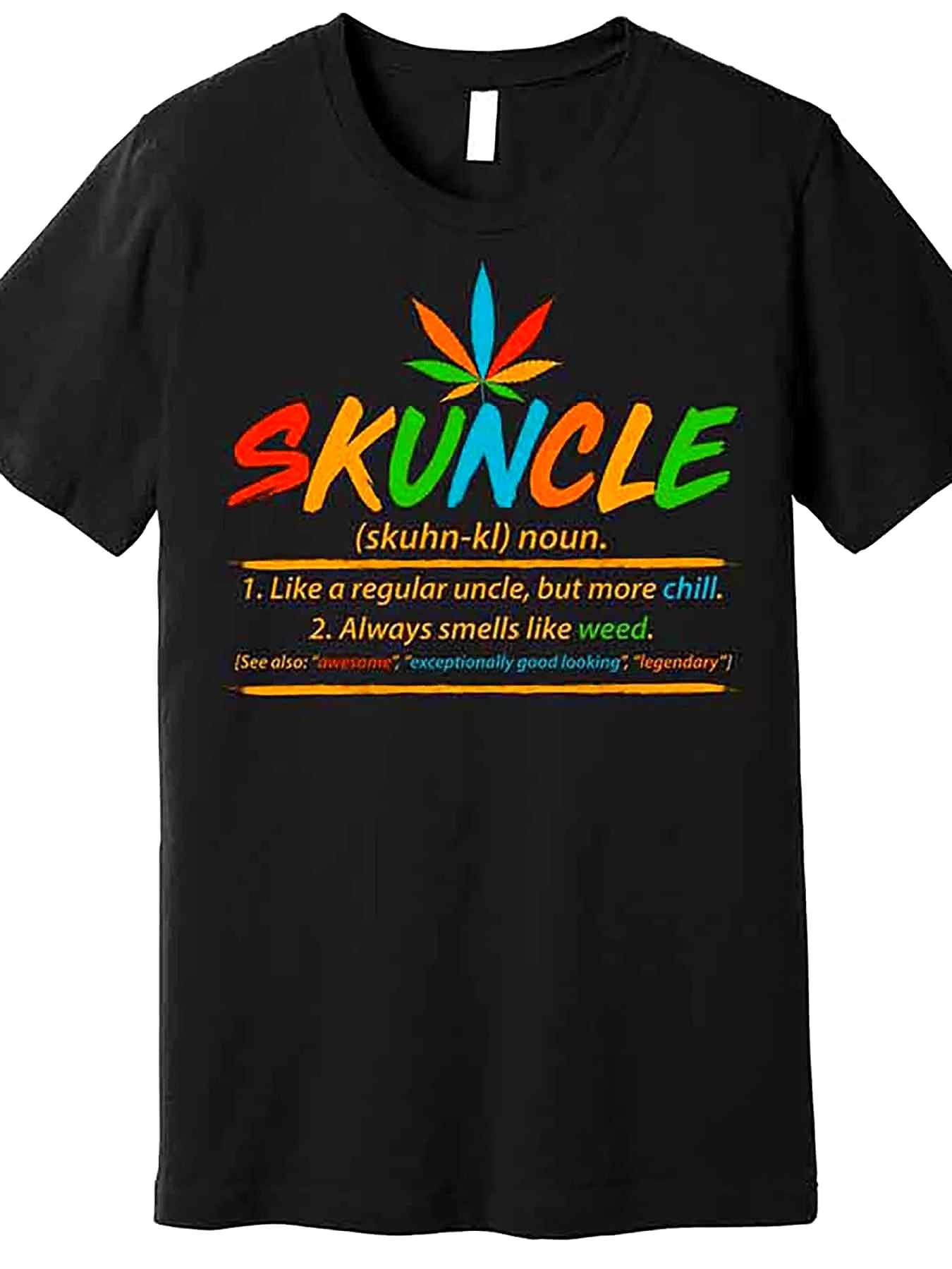 Funny Skuncle Definition, Like an Ordinary Uncle, Premium T-Shirt 228886 Funny Men's Short Sleeve Pattern T-Shirt Collection