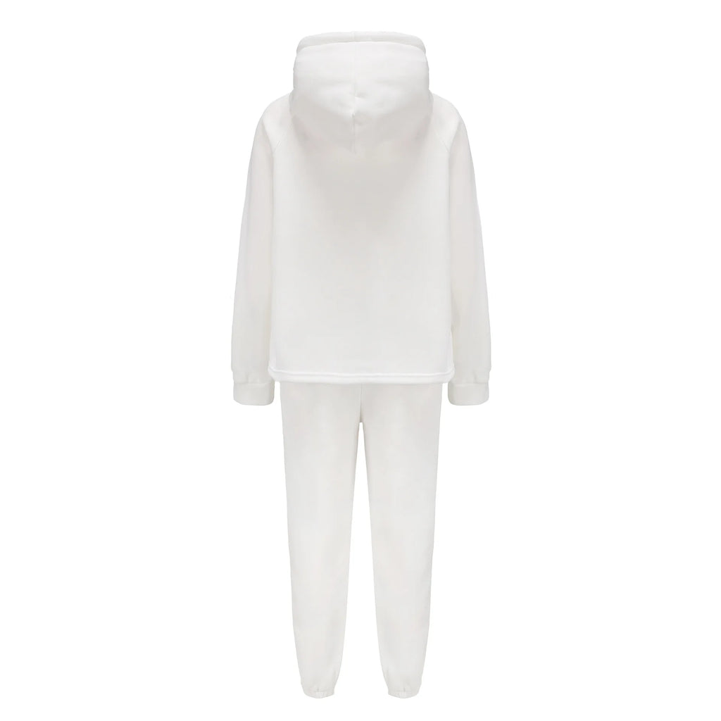Women's Jogging Pants and Hoodie set Blended Material