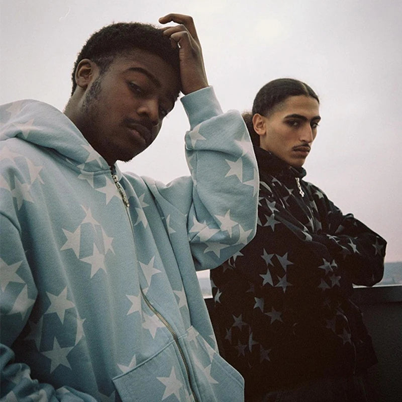 Gothic Long Sleeve Rhinestone Skeleton Hoodie Y2k Jacket Men Hoodies Oversized Full Zip Hoodie Goth Sweatshirt Sport Coat Autumn