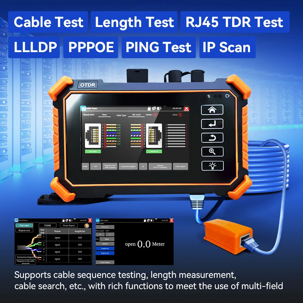 Hot Sale NOYAFA MOT-31 All-in-One OTDR Fiber Tester 1310/1550nm Dual Wavelength Network Test (PING,IP Scan,Prot Flashing) NF-983
