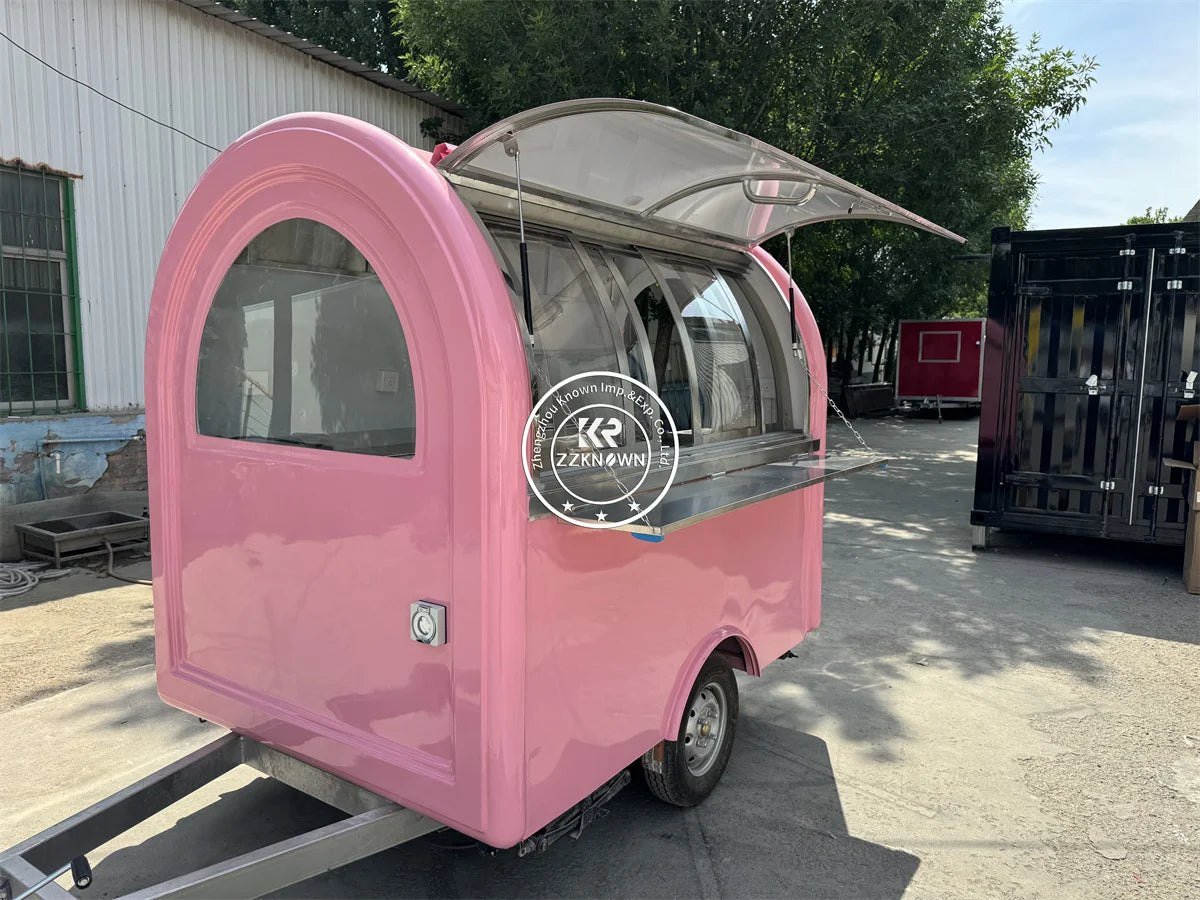 Concession Food Truck Trailer Ice Cream Kiosk Fully Equipped Coffee Snack Shop Store Bbq Restaurant Mobile Kitchen  Food Truck