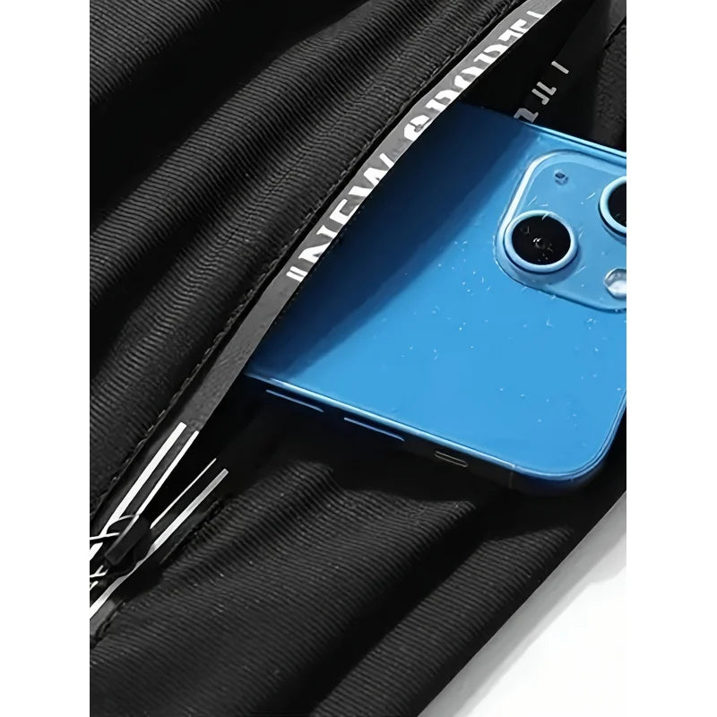 Men Gift Men's Ice Silk Fiber Running Pants Highly Elastic Jogging Pants Sweatpants Wide Leg Football Gym Fishing Man Baggy Mens