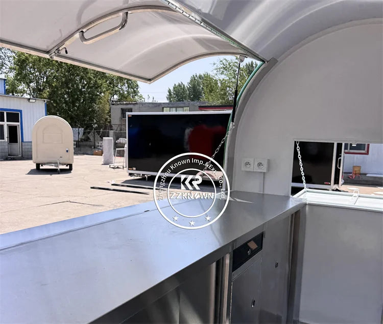 USA Approved Mobile Pizza Cake Dessert Roasted Corn Potato Trailer Food Truck Bakery Catering Food Truck With Full Kitchen