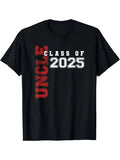Uncle Senior 2025 Uncle Of A Class Of 2025 Graduate T-Shirt, Trendy Casual Men Women Funny T-shirt