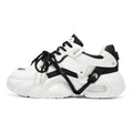 Men's Sports Shoes Fashionable Glossy Color-matched Street Trend Brand Design Thick Sole Flat Heel Lace-up Casual Shoes
