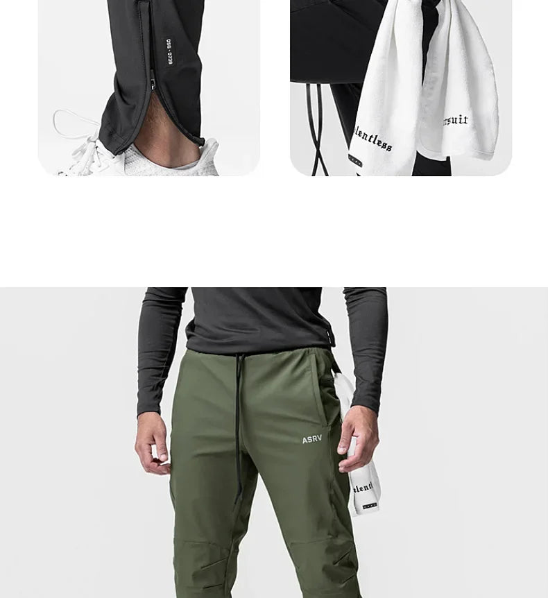Men's Summer Joggers Pants Quick Dry Running Sweatpants Gym Fitness Outdoor Hip Hop Casual Track Trousers Breathable Sportswear