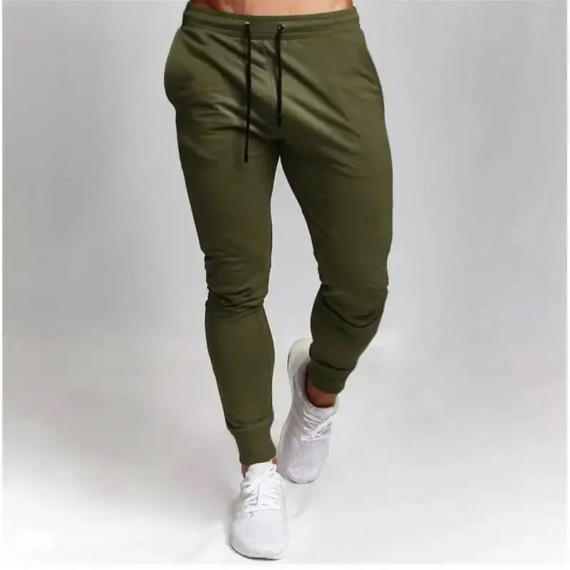 Casual Pants Men's Jogger Sweatpants Large Size Elastic Waist Sports Trousers Loose Fitness Clothes Spring Thin Section