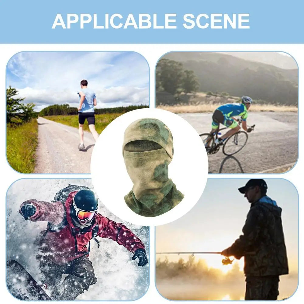 Tacticals Camouflage Balaclava Full Face Mask Skiing Cycling Hunting Fishing Head Cover Scarf Multicam Military Fleece Beanie