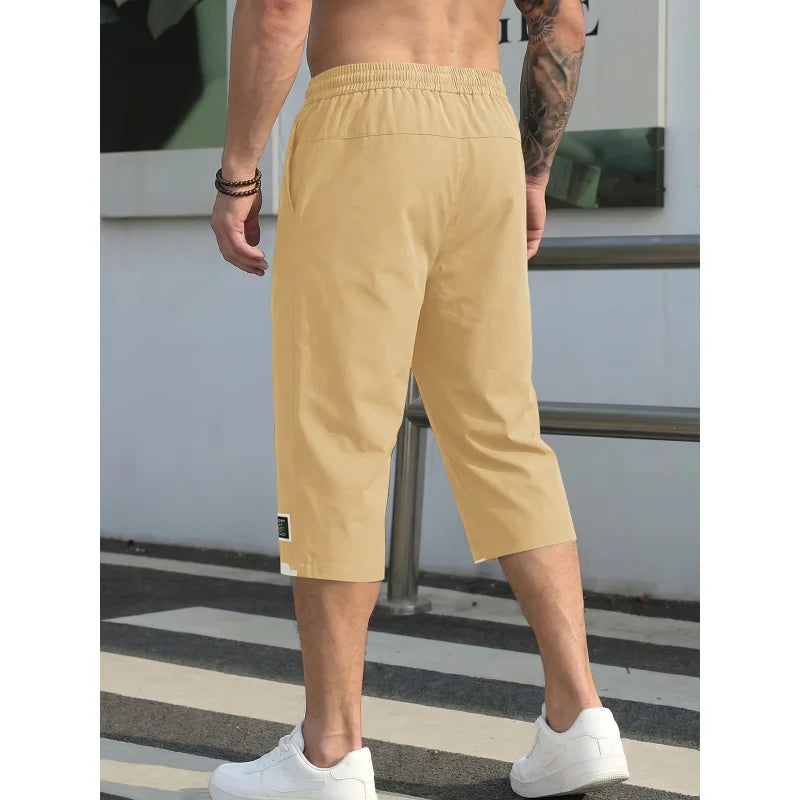 Shorts Y2k Men's Casual Cropped Trousers Man Clothes Fashion Cargo Lightweight And Multi-Color Summer Wear At Home And Outside
