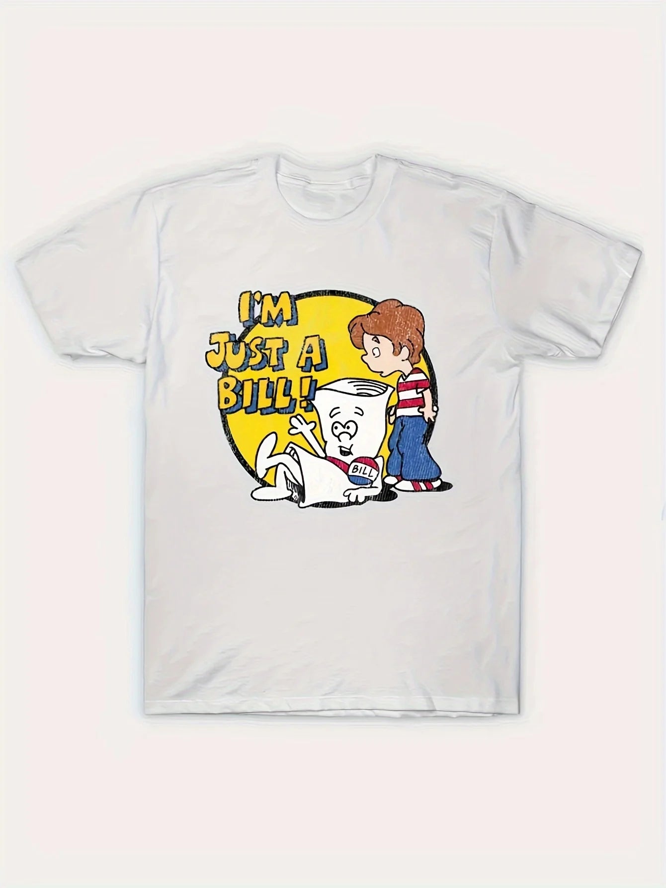 Playful Humor| Men's "I'm Just A Bill!" Humorous Graphic T-Shirt