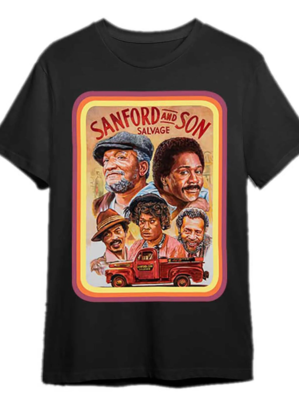 Burlesque Art Trend Men - Sanford And Son - T-shirt Men'S Short Sleeve Graphic T-shirt Collection, Black