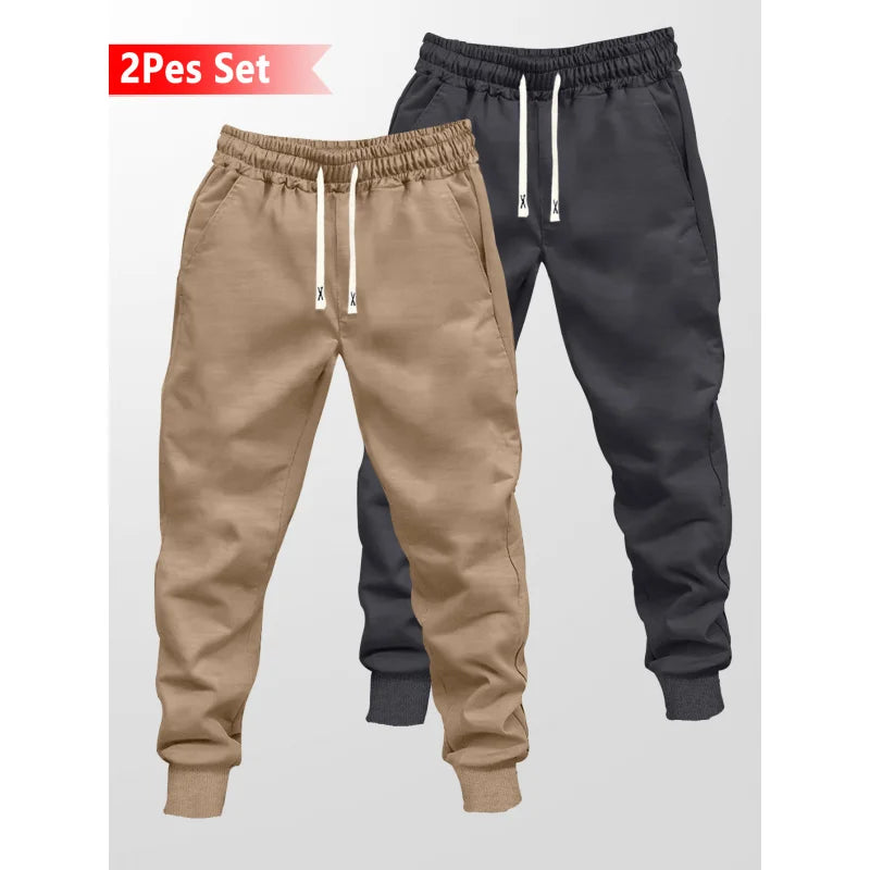 Two-pack Sweatpants 2026 Casual Pants Clothes Men's Y2k Man Baggy Clothing Fit Black Spring and Autumn Trousers Sports Home