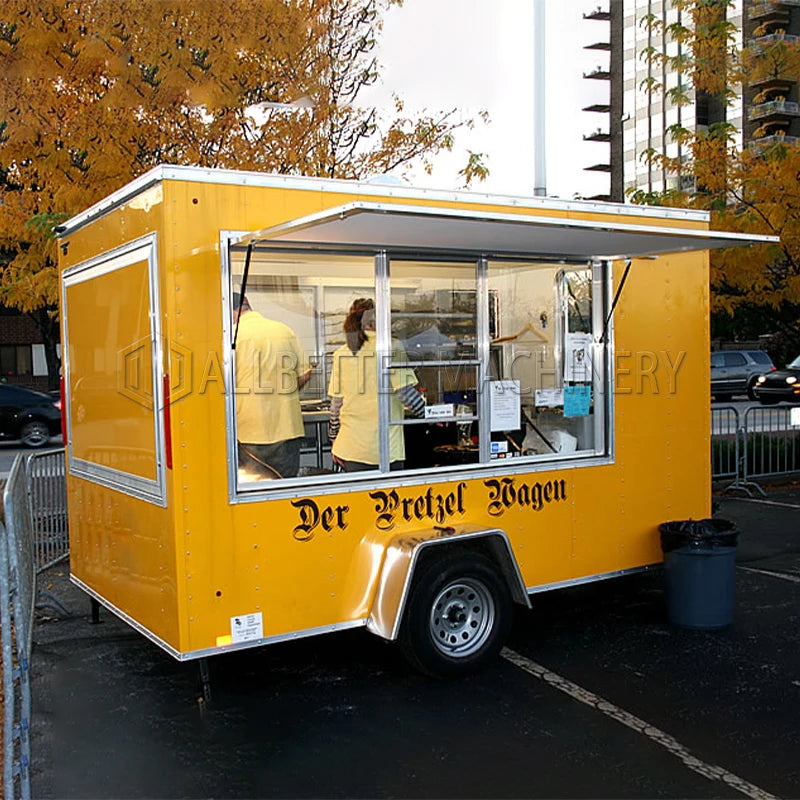 Allbetter Best Quality Food Trailer Street Fast Food Trucks Street Mobile Food Trailer with Full Kitchen Equipments