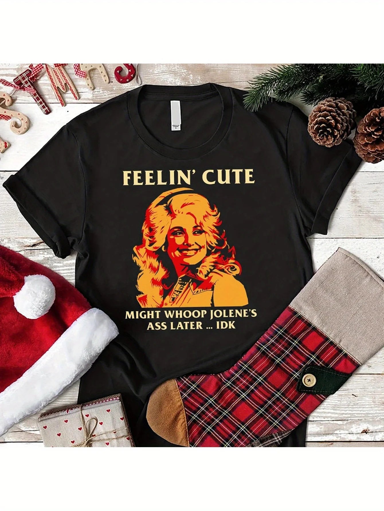 [Cute T-Shirt] Dolly-Inspired T-Shirt | 100% Cotton | Machine Washable | Casual Style