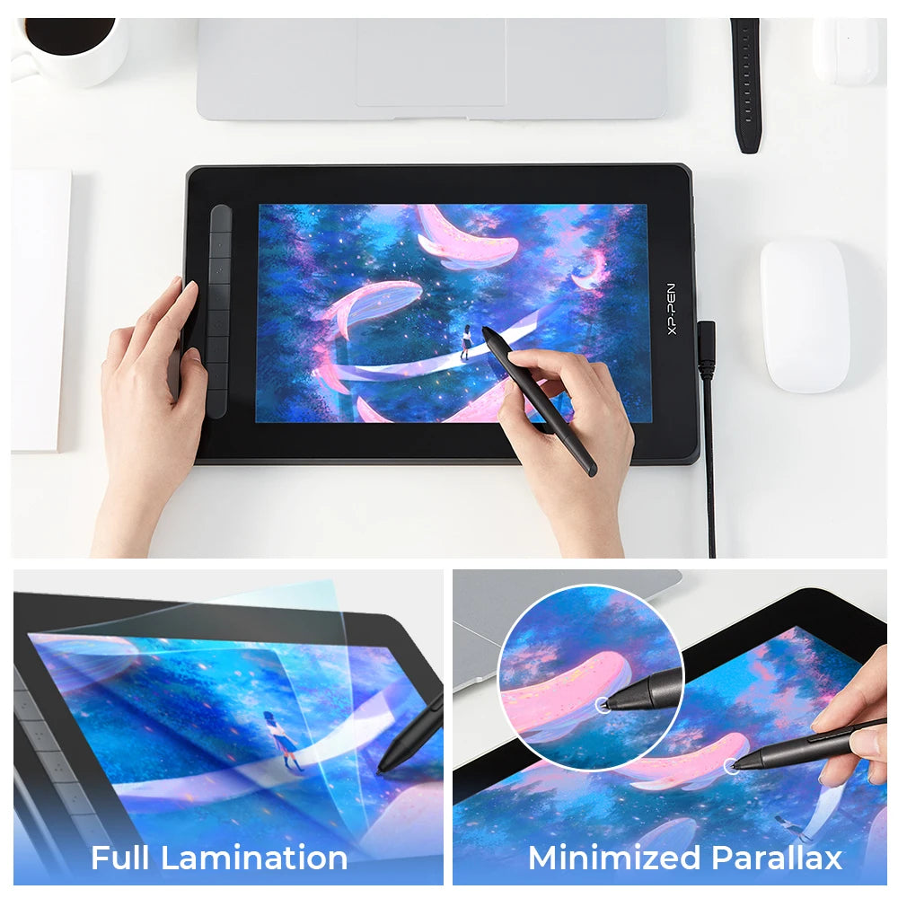 XPPen Artist Series Pen Display (2nd Gen) Artist 12 13 16 Inch Graphic Tablet Monitor with X3 Stylus Support Windows Mac Android