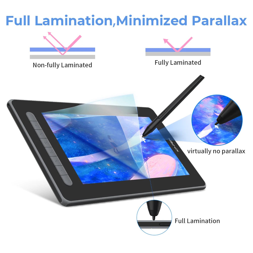 XPPen Artist Series Pen Display (2nd Gen) Artist 12 13 16 Inch Graphic Tablet Monitor with X3 Stylus Support Windows Mac Android