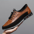 New Hand-Stitched Men's Outdoor Casual Shoe Slip-On Shoe Spring Low-Cut Breathable Plus Size Loafers，shoes for men