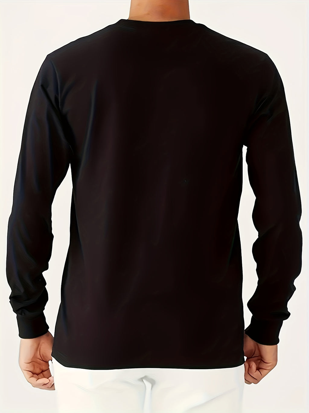 Stylish Paris Graphic Tee - Soft Crew Neck, Long Sleeve, Active Fit, Comfy Casual Wear for Spring, Summer, Autumn - Men's Fashion Clothing Tops