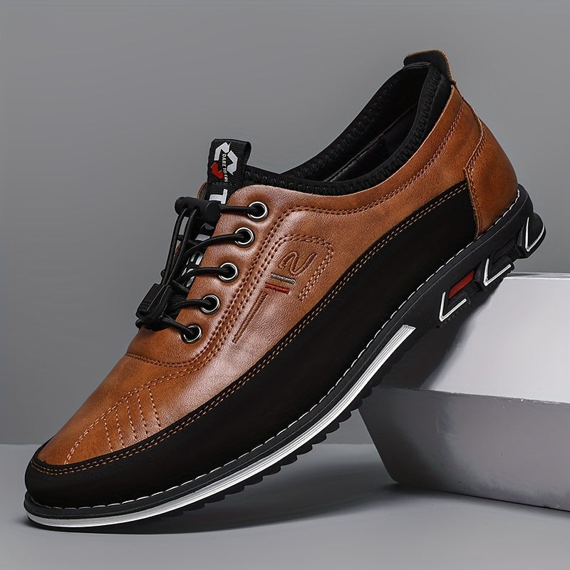 New Hand-Stitched Men's Outdoor Casual Shoe Slip-On Shoe Spring Low-Cut Breathable Plus Size Loafers，shoes for men