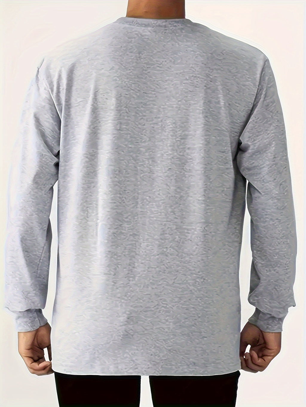 Stylish Paris Graphic Tee - Soft Crew Neck, Long Sleeve, Active Fit, Comfy Casual Wear for Spring, Summer, Autumn - Men's Fashion Clothing Tops