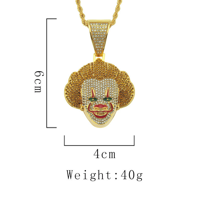Mens Cuban Chain Clown Necklaces Eye-Catching Necklaces An eye-catching accessory, a perfect gift