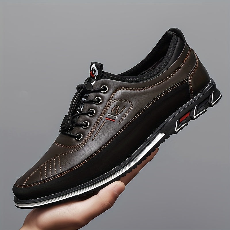 New Hand-Stitched Men's Outdoor Casual Shoe Slip-On Shoe Spring Low-Cut Breathable Plus Size Loafers，shoes for men