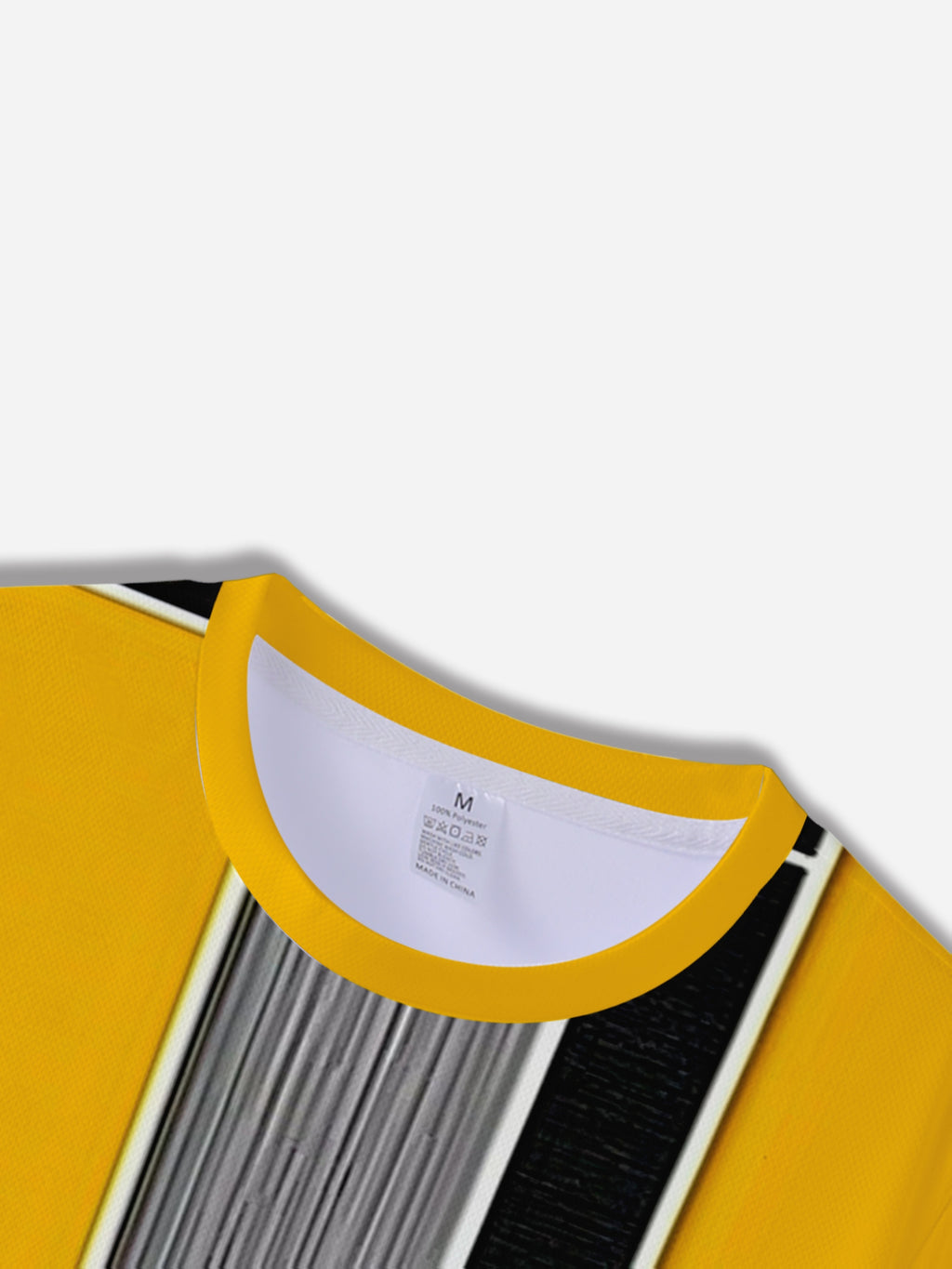 Men's 3D -Over Print Short Sleeve T-Shirt - Summer Breathable Round Neck Casual Streetwear Top with 3D Horizontal Stripes (Front/Back), Soft Machine-Washable Fabric Suitable for Young Men &