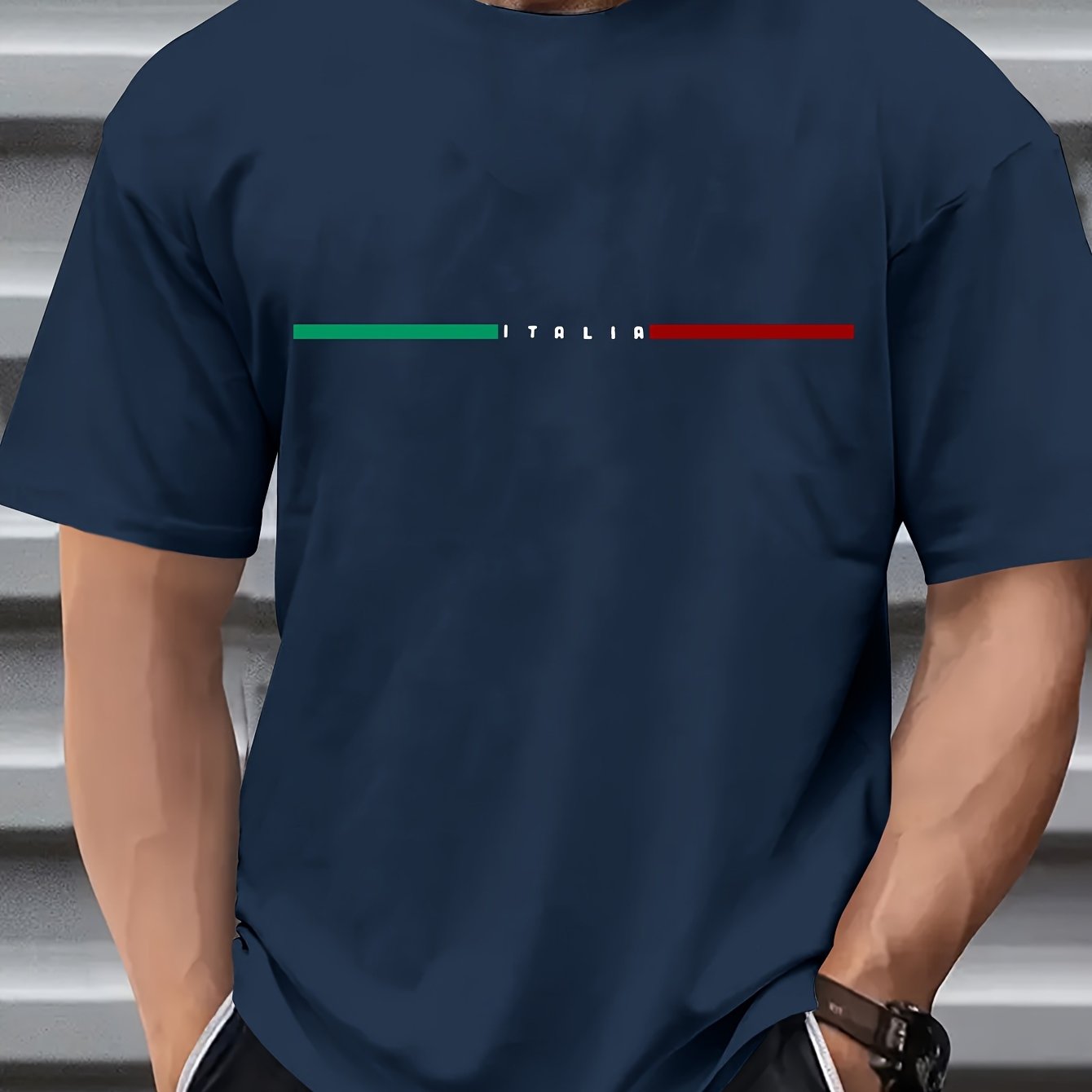 Vibrant Paris Print Short Sleeve Crew Neck T-Shirt - Comfort Fit, Stylish Streetwear, Soft Fabric, Breathable, Moisture-Wicking, Daily Wear Essential for Men - Perfect for Spring and Summer