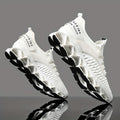 Men's Lightweight Breathable Sports Shoes, Blade Sole Comfortable for Standing Running Shoes, Trendy Multi-functional Sports Leisure Men's Fashion Shoes, Absorbing Cushioning And Low-top Lace-up Design - Durable All-terrain T