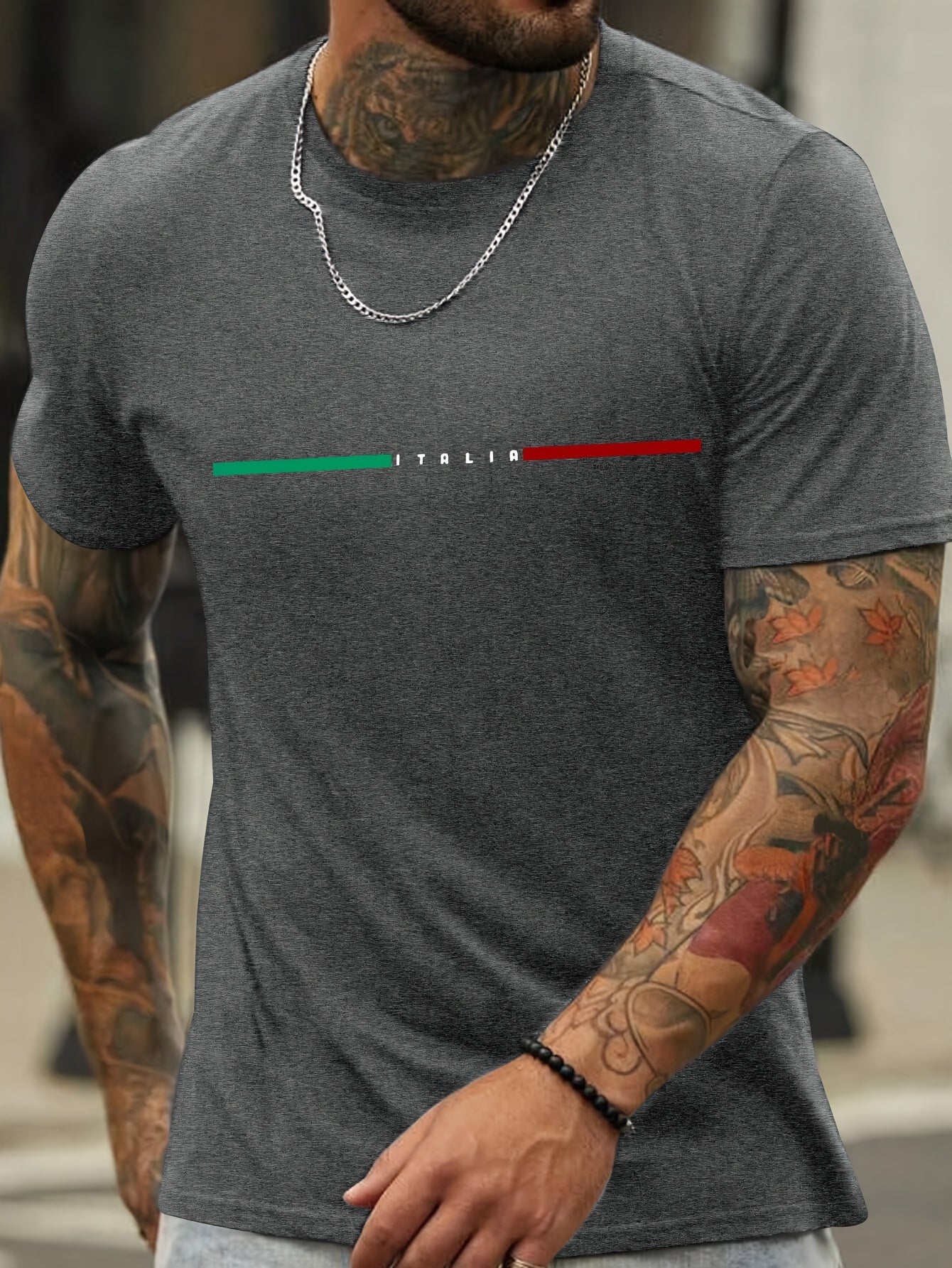 Vibrant Paris Print Short Sleeve Crew Neck T-Shirt - Comfort Fit, Stylish Streetwear, Soft Fabric, Breathable, Moisture-Wicking, Daily Wear Essential for Men - Perfect for Spring and Summer